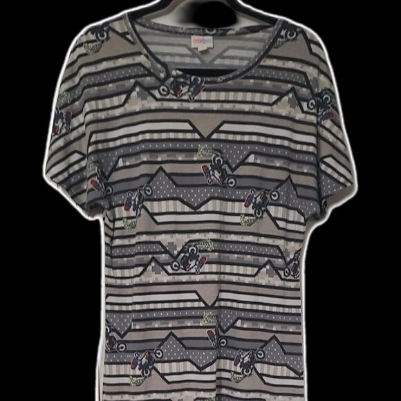 Lularoe HTF Maria Maxi Dress Motorcycle with stars - Picture 1 of 4